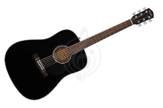 Изображение FENDER CD-60S DREADNOUGHT BLACK акустическая гитара