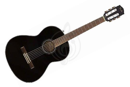 Изображение FENDER CN-60S Nylon, Black WN - Классическая гитара