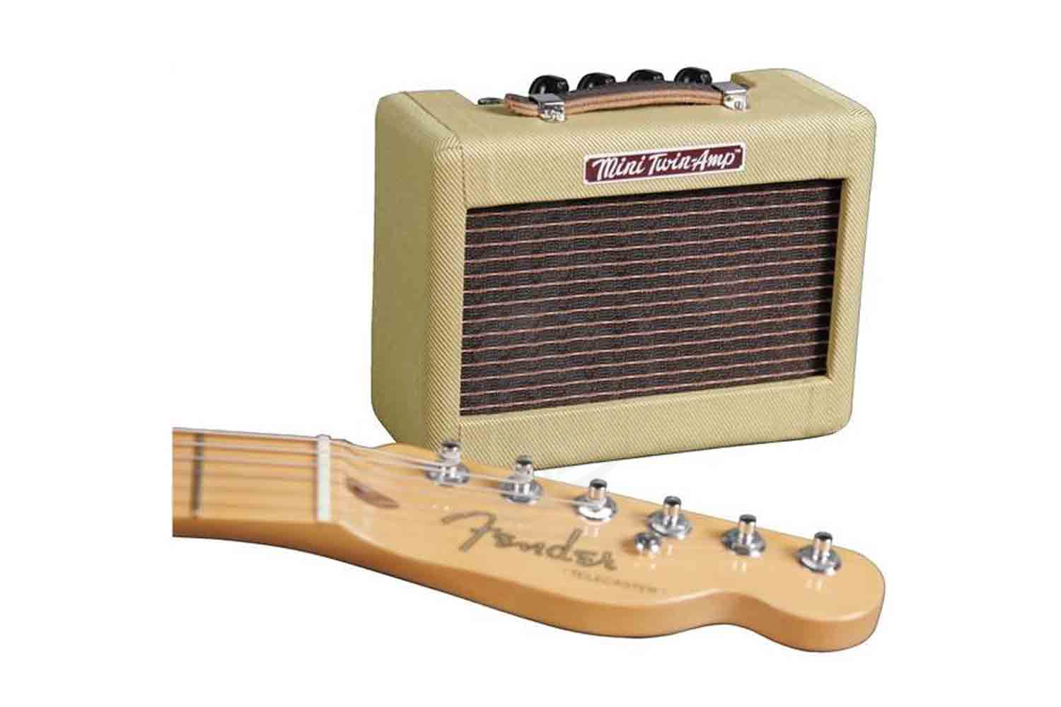 Комбоусилитель для электрогитары FENDER MINI '57 TWIN-AMP миниатюрный комбоусилитель, 1 Вт, 2x2', Fender 57 TWIN-AMP в магазине DominantaMusic - фото 2