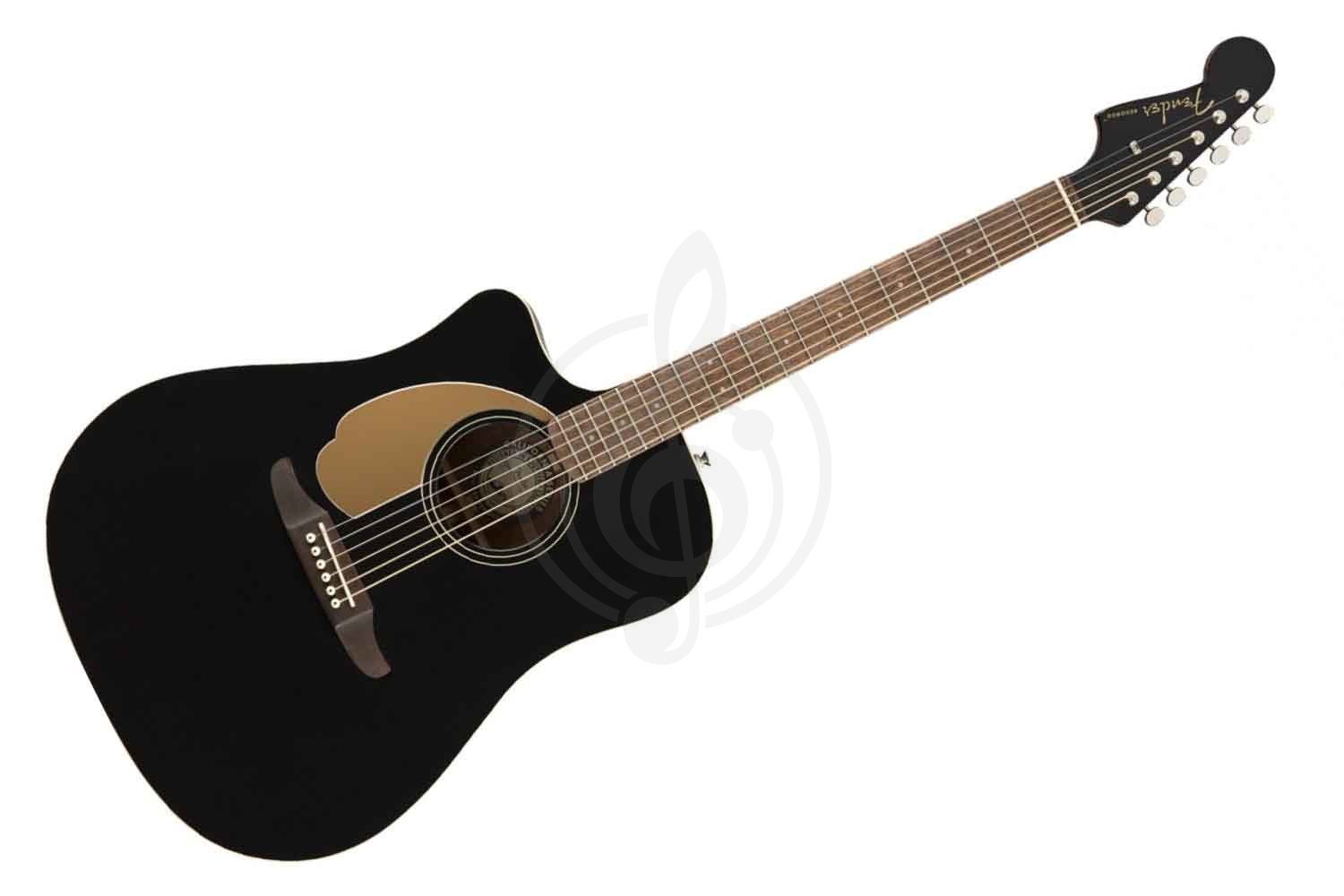 Электроакустическая гитара Электроакустические гитары Fender FENDER Redondo Plyr LH Jetty Blk WN - Электроакустическая гитара левосторонняя Redondo Plyr LH Jetty Blk WN - фото 1