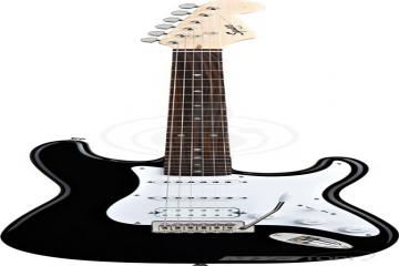 Электрогитара Stratocaster Электрогитары Stratocaster Fender FENDER SQUIER BULLET STRAT TREMOLO HSS - RW - Black SQUIER HSS - RW - Black - фото 2