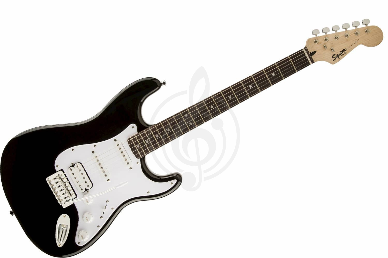 Электрогитара Stratocaster Электрогитары Stratocaster Fender FENDER SQUIER BULLET TREM HSS BLK - Электрогитара HSS BLK - фото 1