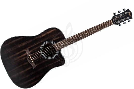 Изображение FLIGHT D-155C MAH BK - Акустическая гитара