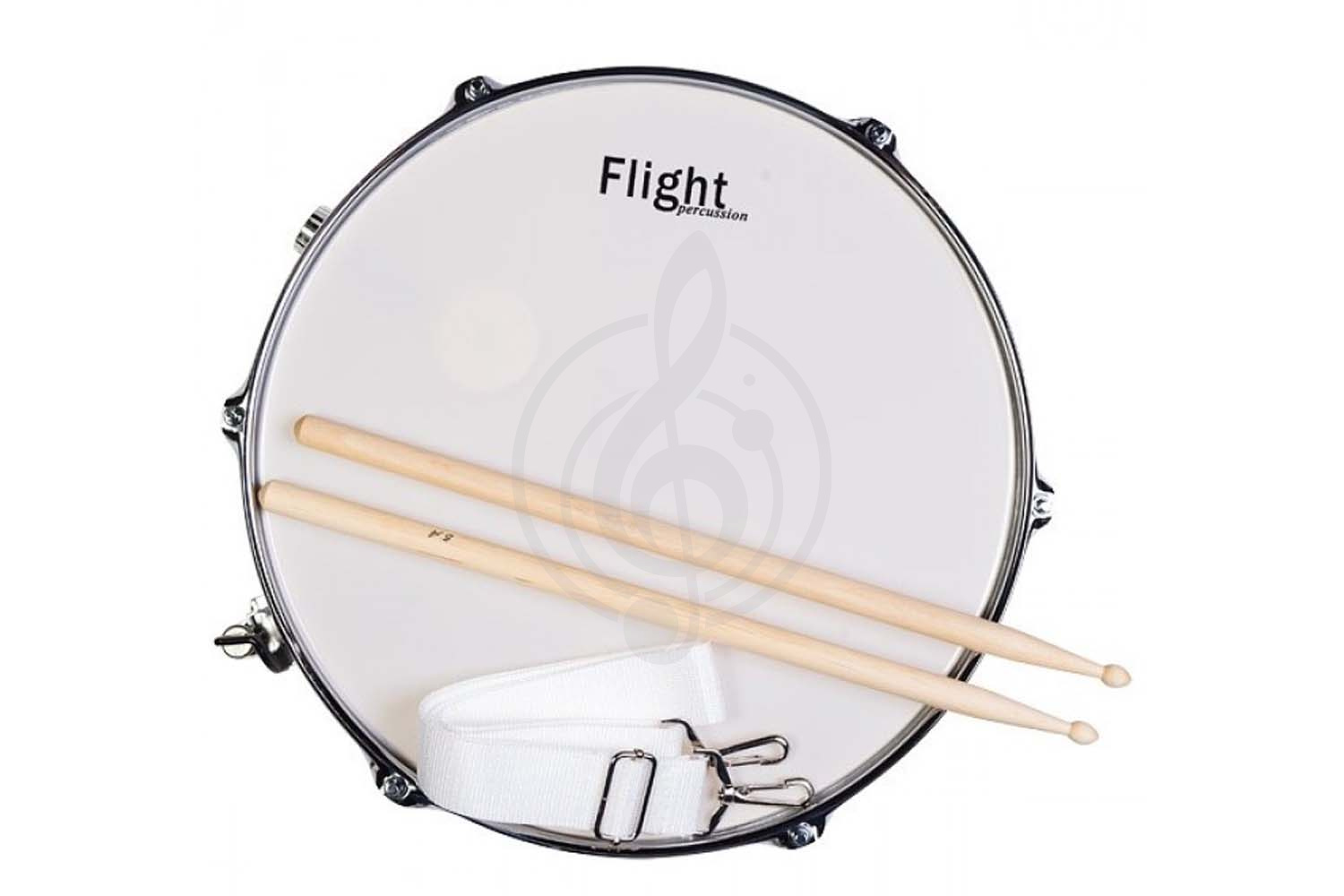 Маршевый барабан Маршевые барабаны Flight FLIGHT MSC-145 - маршевый рабочий барабан 14&quot;x5.5&quot;x6-LUGS, цвет белый MSC-145 - фото 1