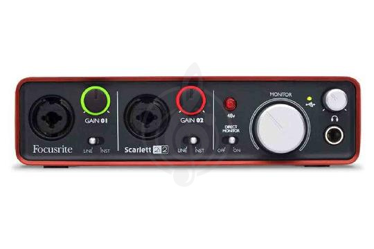 Изображение Звуковая карта для стрима Focusrite Scarlett 2i2