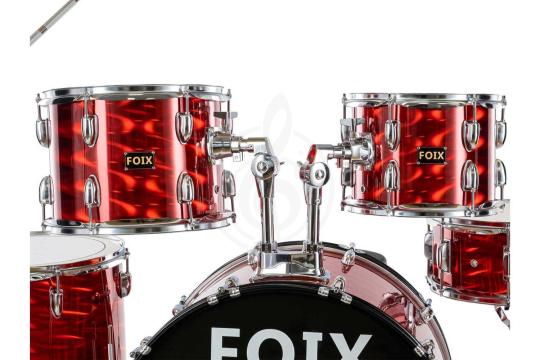 Ударная установка Foix LH-21H21 - Барабанная установка, красная,  LH-21H21 в магазине DominantaMusic - фото 12