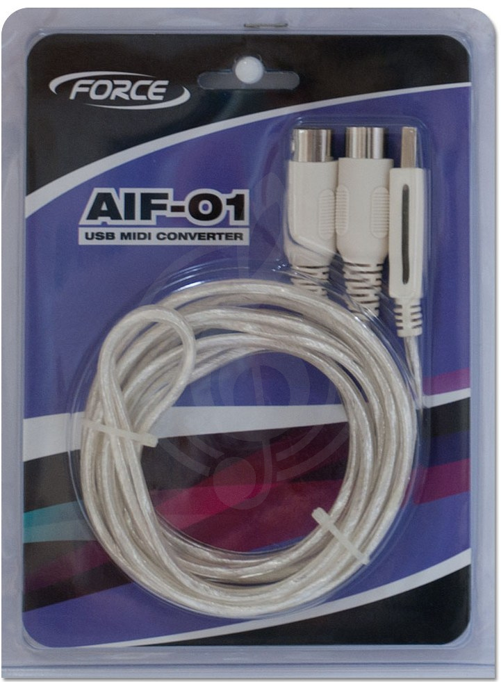 Звуковая карта Звуковые карты, аудиоинтерфейсы Force FORCE AIF-01 - MIDI - USB интерфейс AIF-01 - фото 1
