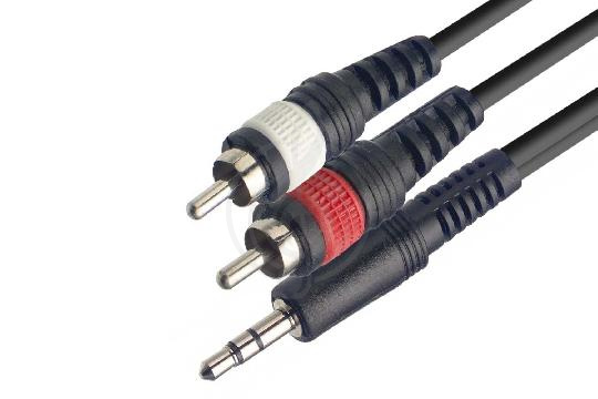 Y-кабель Y-межблочный кабель Force FORCE FLC-10/1,5 - аудио шнур 2хRCA-miniJack 1,5м FLC-10/1,5 - фото 1