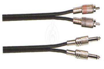 Межблочный кабель Y-межблочный кабель Force FORCE FLC-37/1,5 - аудио шнур 2хRCA-2xJack mono (1.5м) FLC-37/1,5 - фото 2