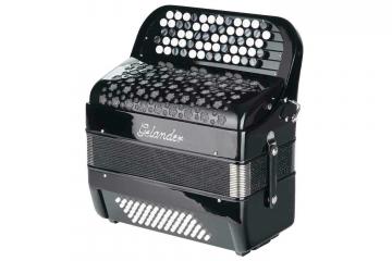 Кнопочный аккордеон Gelander GH5060H - Кнопочный аккордеон 62/60, черный, Gelander GH5060H в магазине DominantaMusic - фото 2