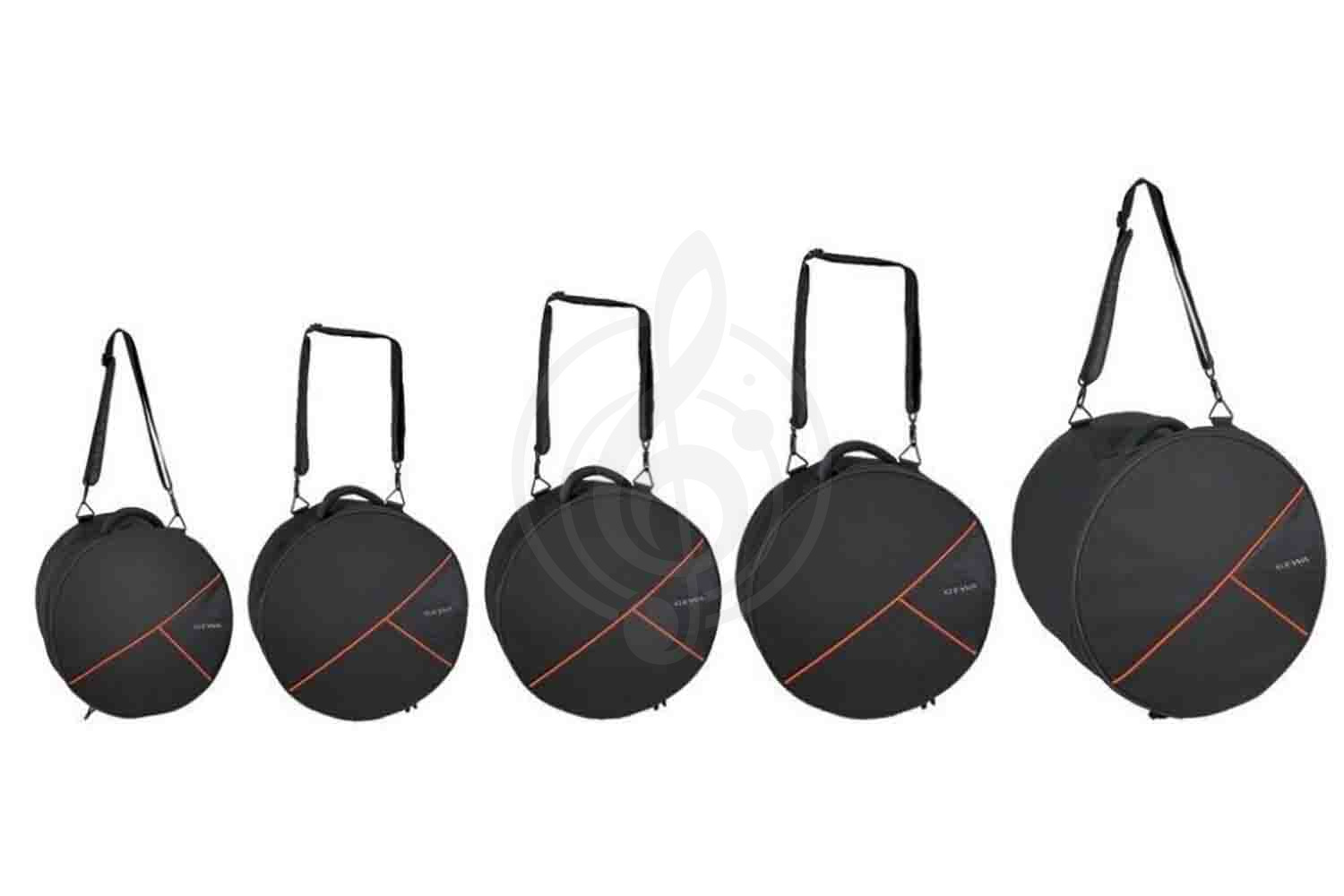 Чехол для барабана GEWA Gig Bag set for Drum Sets Premium 22x18, 10x8, 12x9, 16x16, 14x6,5 - Комплект чехлов для барабанов, GEWA Gig Bag set for Drum Sets Premium в магазине DominantaMusic - фото 1