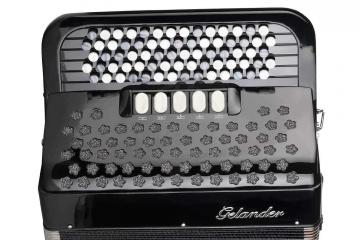Кнопочный аккордеон GH5096H-3 Кнопочный аккордеон 72/96, черный, Gelander, Gelander GH5096H-3 в магазине DominantaMusic - фото 2