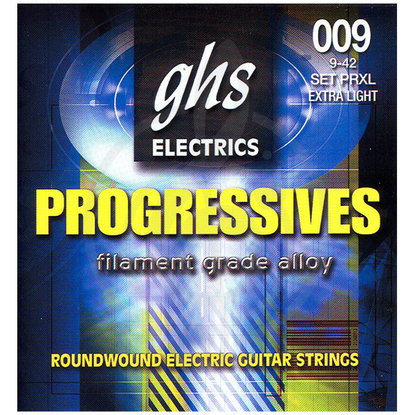Струны для электрогитары Струны для электрогитар GHS GHS PRXL УЦЕНКА ДЕФЕКТ Струны для электрогитары, Progressives 9-42 PRXL - фото 1