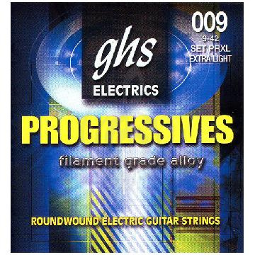 Струны для электрогитары Струны для электрогитар GHS GHS PRXL УЦЕНКА ДЕФЕКТ Струны для электрогитары, Progressives 9-42 PRXL - фото 1