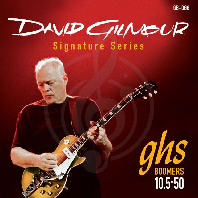 Струны для электрогитары Струны для электрогитар GHS GHS УЦЕНКА ДЕФЕКТ DAVID GILMOUR RED SIGNATURE 10,5 - 50 GB-DGG - фото 1