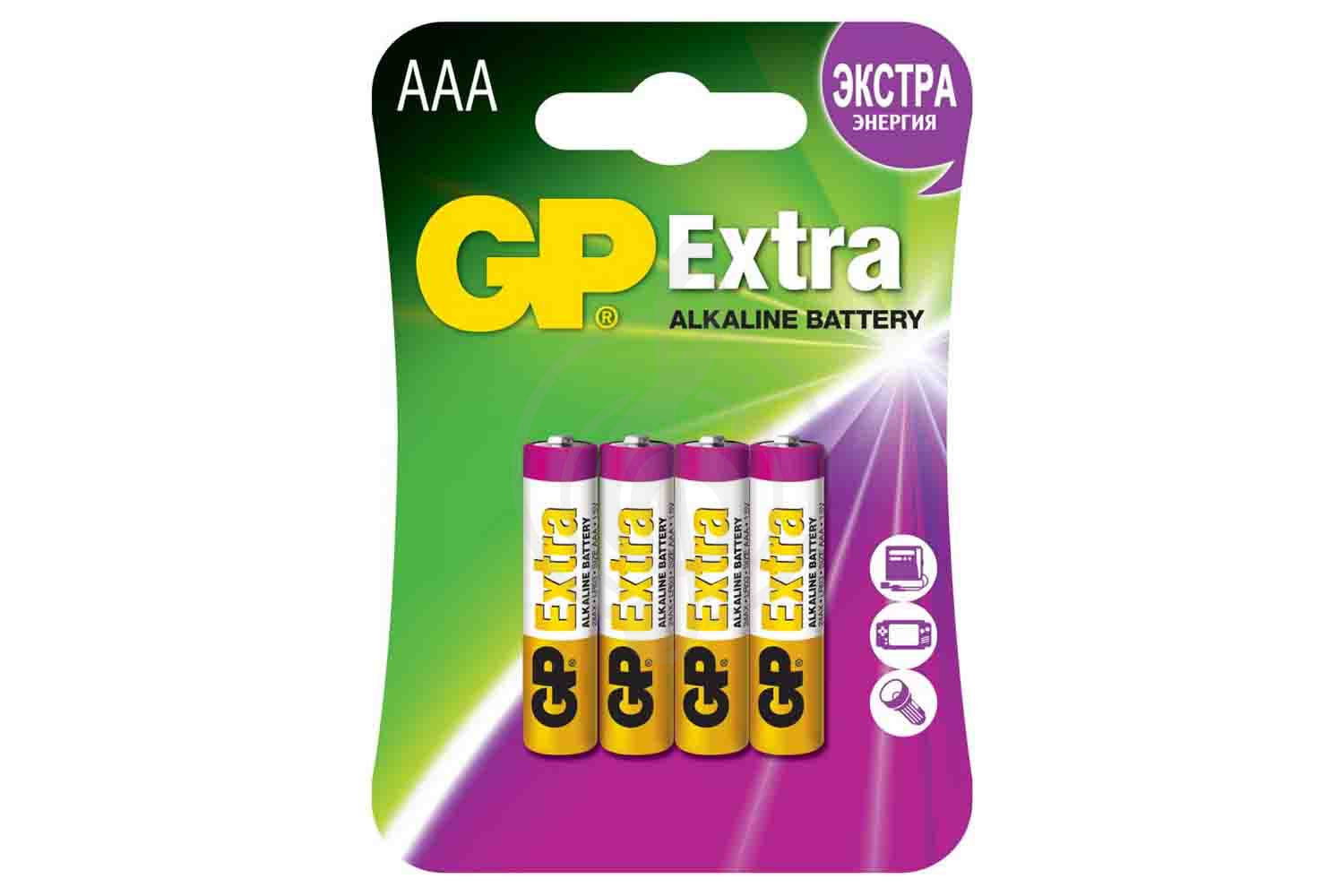 ЗУ и аккумуляторы ЗУ и аккумуляторы GP GP GP24AX-2CR4 - Элемент питания ААА, алкалиновый, 2 шт. GP24AX-2CR4 - фото 1