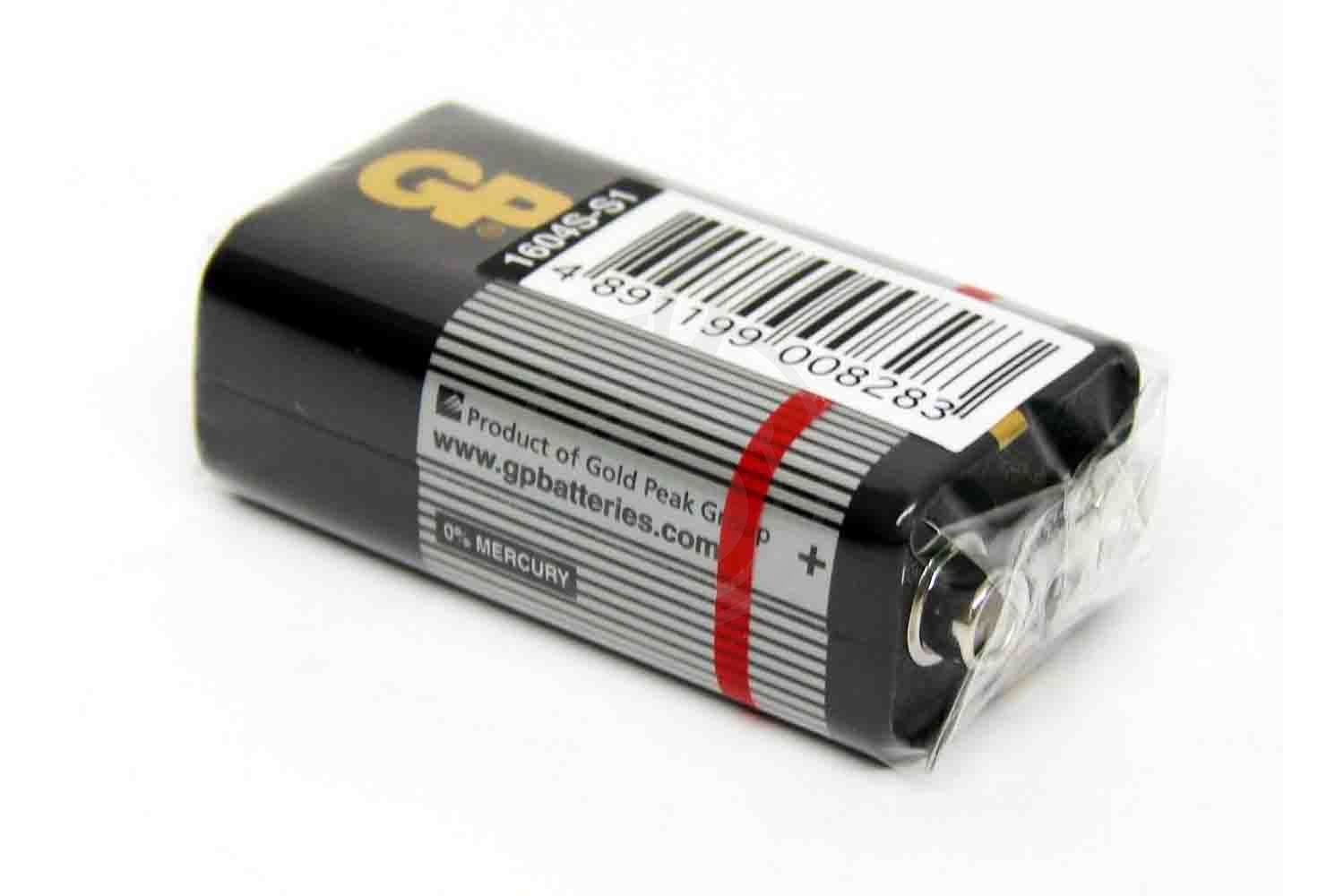 ЗУ и аккумуляторы ЗУ и аккумуляторы GP GP1604S(6F22)-B Элемент питания, 9В «Крона», GP GP1604S - фото 1