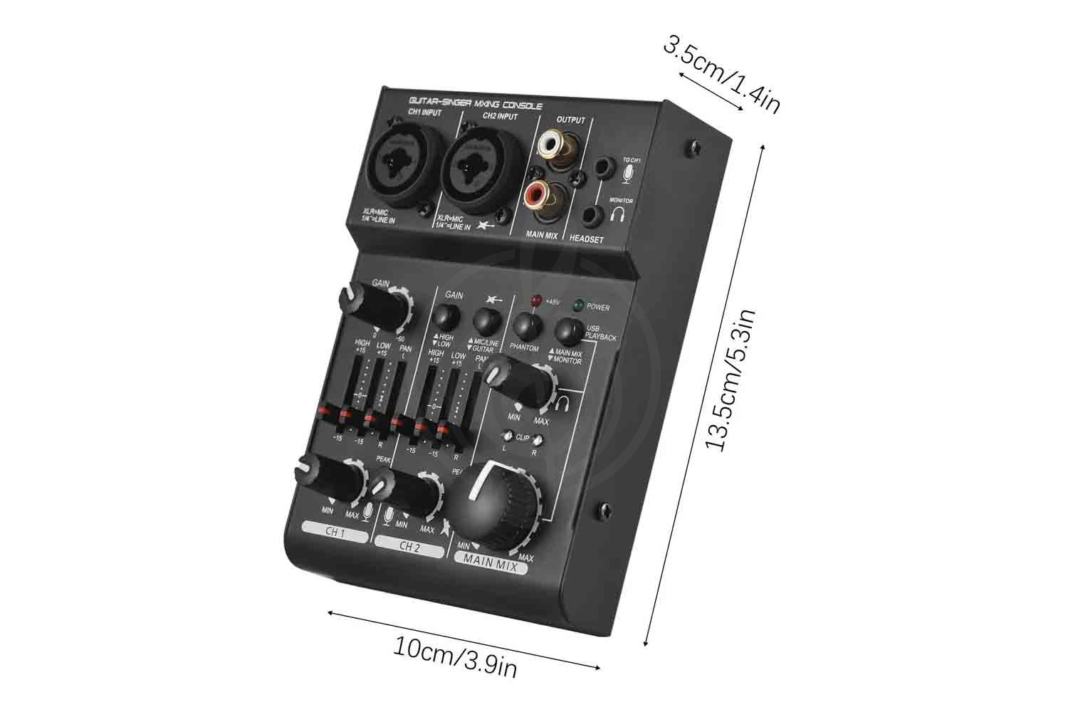 Активный микшер Grand Vox YUEC-2 - Мини-микшер, GrandVox YUEC-2 в магазине DominantaMusic - фото 5