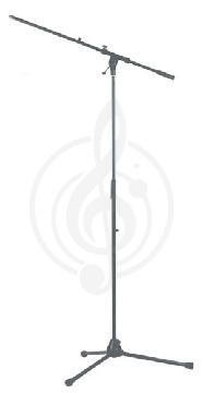 Изображение GrandVox DD005B - микрофонная стойка телескопический "журавль", цвет черный