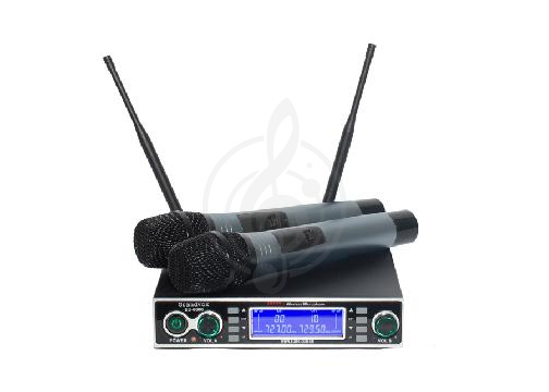Изображение GrandVox EU-6600HH Цифровая радиосистема UHF(500-900Mhz)/PLL DIGITAL с двумя ручными микрофонами.