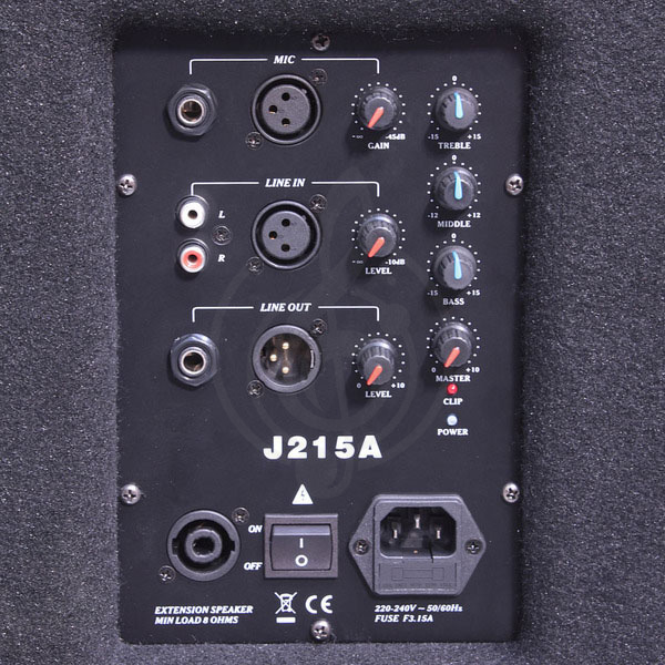 Активная акустическая система Активные акустические системы GrandVox GrandVox J215A активная акустическая система 250 Вт J215A - фото 4