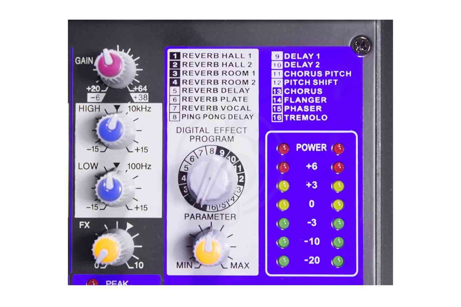 Аналоговый микшер GrandVox MC-04X USB Микшерный пульт аналоговый, GrandVox MC-04X в магазине Доминанта мьюзик - фото 4