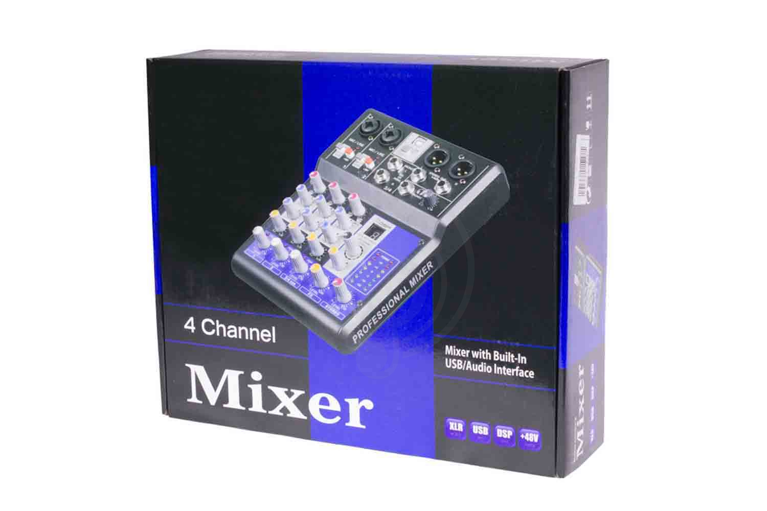 Аналоговый микшер GrandVox MC-04X USB Микшерный пульт аналоговый, GrandVox MC-04X в магазине Доминанта мьюзик - фото 5