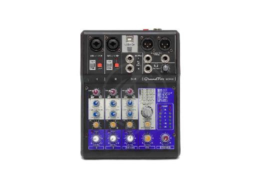 Аналоговый микшер GrandVox MC-04X USB Микшерный пульт аналоговый, GrandVox MC-04X в магазине Доминанта мьюзик - фото 1