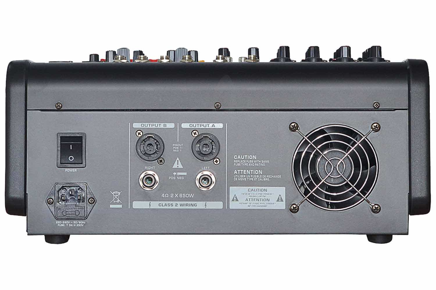 Активный микшер GrandVox PM-8FX - Активный микшерный пульт,  PM-8FX в магазине DominantaMusic - фото 3