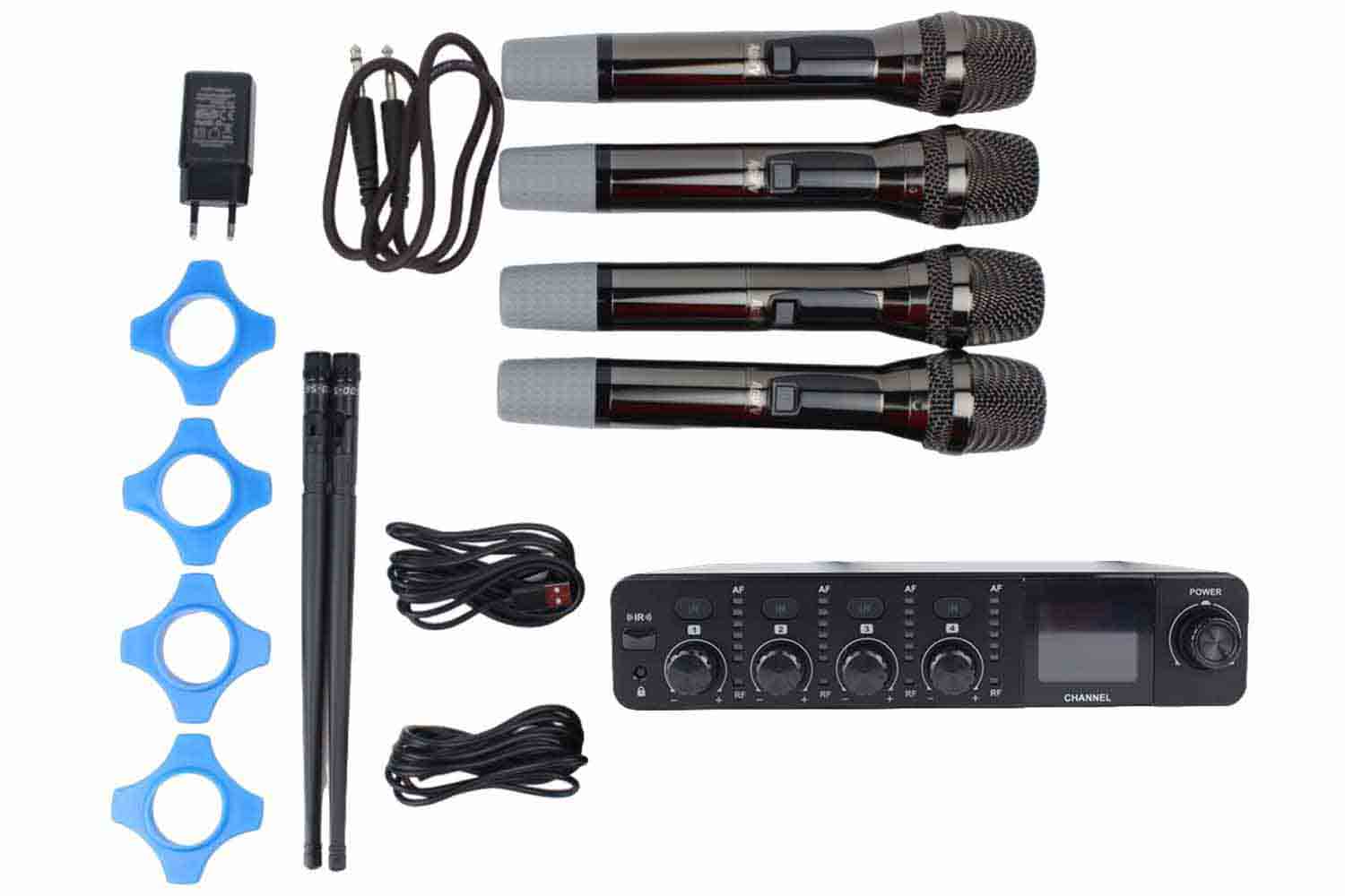 Изображение GrandVox UF-4 USB - Pадиосистема с 4 ручными микрофонами