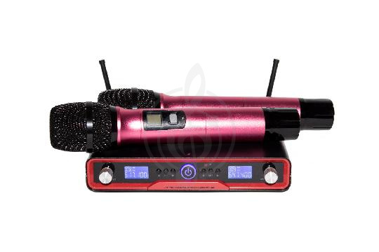 Радиосистема с ручным передатчиком Радиосистемы с ручным передатчиком GrandVox GrandVox UHF-998HH - Радиосистема с двумя ручными микрофонами UHF-998HH - фото 1