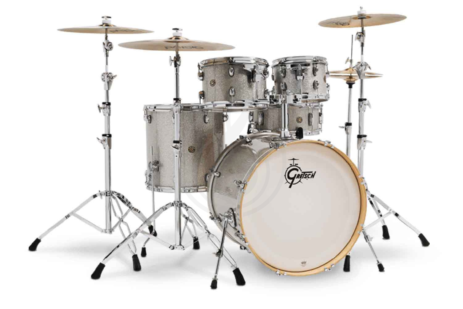 Комплект ударной установки Gretsch CM1-E825-SS Catalina Maple - Барабанная установка, серебристая, Gretsch CM1-E825-SS Catalina Maple в магазине DominantaMusic - фото 1