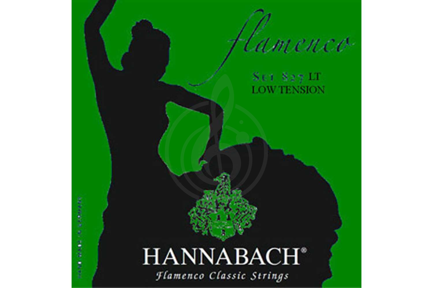Струны для классической гитары Hannabach 827LT Green FLAMENCO - Комплект струн для классической гитары желтый нейлон/посеребренные,  827LT Green FLAMENCO в магазине DominantaMusic - фото 1