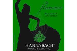 Изображение Hannabach 827LT Green FLAMENCO - Комплект струн для классической гитары желтый нейлон/посеребренные