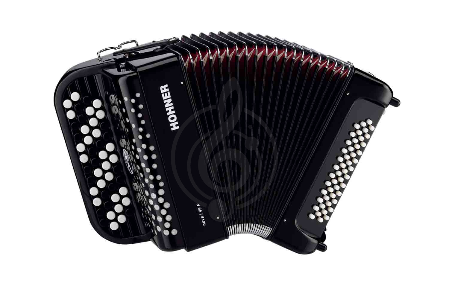 Кнопочный аккордеон Hohner A4246 NOVA I 49 BLACK - Аккордеон кнопочный с выборным аккомпанементом, Hohner A4246 NOVA I 49 BLACK в магазине DominantaMusic - фото 1