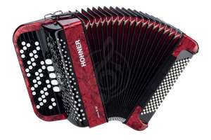 Изображение Кнопочный аккордеон Hohner A4273 NOVA III 96 RED