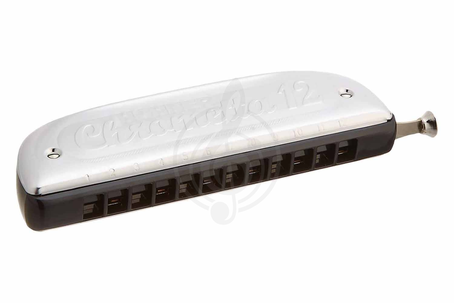 Хроматическая губная гармошка HOHNER Chrometta 12 255/48 C - Губная гармошка, Hohner Chrometta 12 255/48 C в магазине Доминанта мьюзик - фото 1