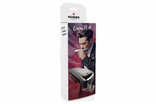 Хроматическая губная гармошка HOHNER Chrometta 14 C Color Edition - Губная гармошка, Hohner Chrometta 14 C Color Edition в магазине Доминанта мьюзик - фото 4