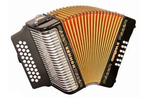 Изображение HOHNER Corona II FBbEb black lacquered - Аккордеон диатонический Хонер
