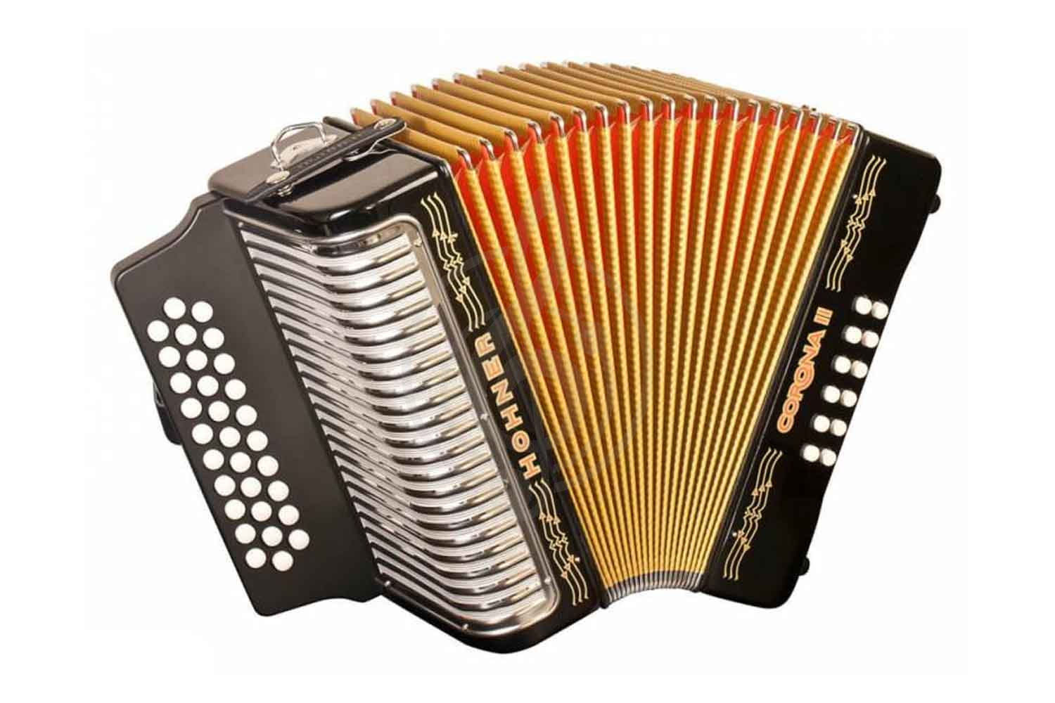 Кнопочный аккордеон Аккордеоны Hohner HOHNER Corona II FBbEb Mexico - Аккордеон диатонический Хонер A5649S - фото 1