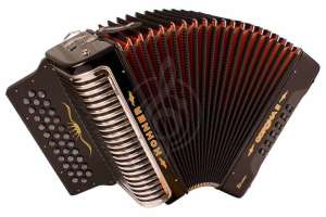 Изображение HOHNER Corona II XTREME EAD black - аккордеон диатонический