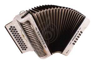 Изображение HOHNER Corona II XTREME EAD white - аккордеон диатонический