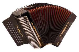 Изображение HOHNER Corona II XTREME FBbEb black - аккордеон диатонический