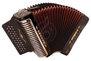 Изображение HOHNER Corona II XTREME GCF black - аккордеон диатонический