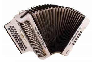 Изображение HOHNER Corona II XTREME GCF white - аккордеон диатонический