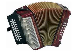 Изображение HOHNER Corona III ADG red - Аккордеон диатонический Хонер