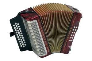 Изображение HOHNER Corona III GCF red - Аккордеон диатонический Хонер