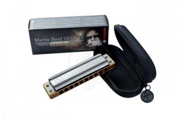 Диатоническая губная гармошка Диатонические губные гармошки Hohner HOHNER M200505 Marine Band Deluxe E-major Губная гармошка M200505 - фото 2
