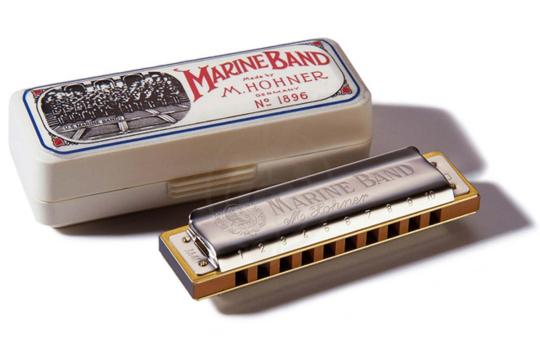 Диатоническая губная гармошка HOHNER Marine Band 1896/20 E nat. minor (M1896556X) - губная гармошка,  Marine Band 1896/20 E в магазине DominantaMusic - фото 2