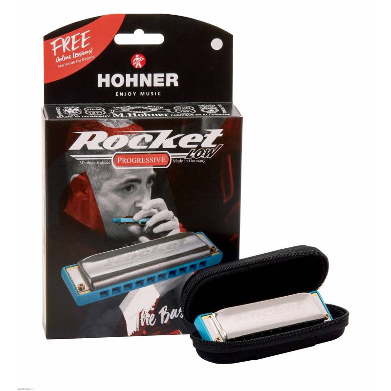 Диатоническая губная гармошка HOHNER Rocket Low F - Губная гармоника диатоническая Хонер, Hohner Rocket Low F в магазине DominantaMusic - фото 1